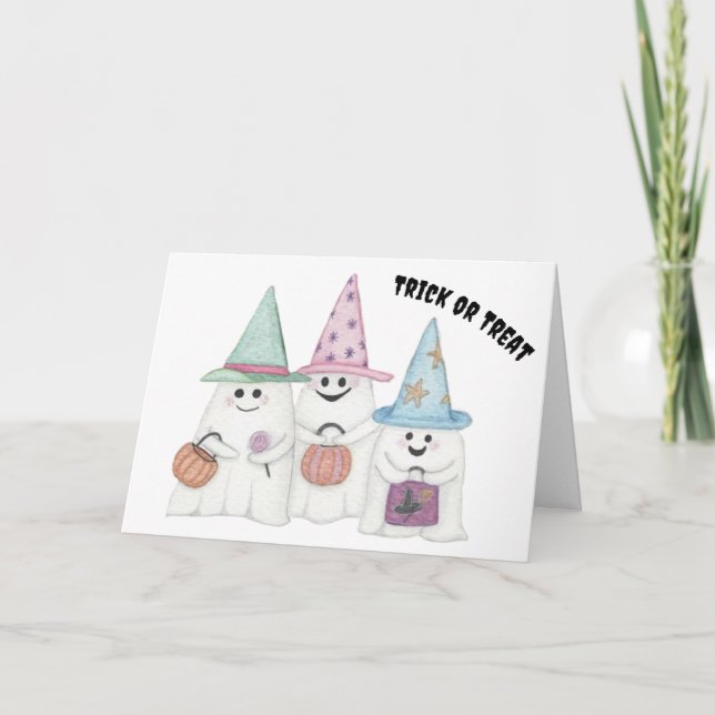 Carte Trois petits fantômes (Devant)