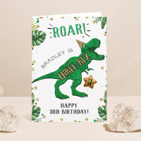 Trois Rex Dinosaur 3e anniversaire