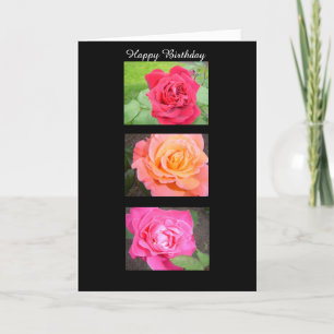Carte Trois Roses remarquables
