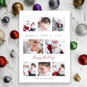 Carte Trois Volets Amour Moderne Joy Paix Multiphoto