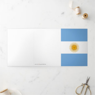 Carte Trois Volets Argentina flag