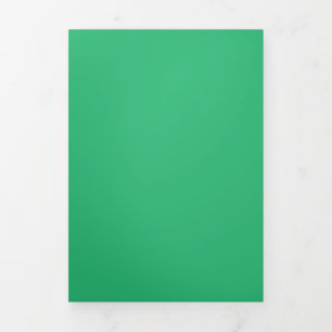 Carte Trois Volets Arrière - plan vert à la menthe plate - Design Mar