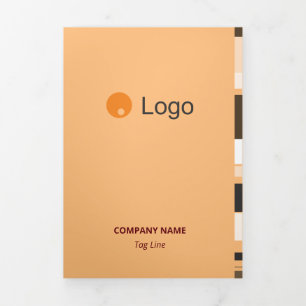 Carte Trois Volets Bandes latérales plates de la structure monochroma