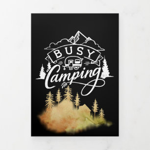 Carte Trois Volets Bus Camping heureux