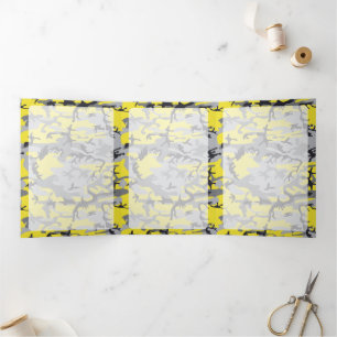 Carte Trois Volets Camo jaune et gris, Camouflage, Militaire, Armée