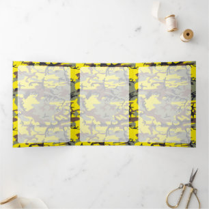 Carte Trois Volets Camo jaune et marron, Camouflage, Militaire, Armée