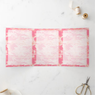 Carte Trois Volets Camouflage rose, Militaire, Armée