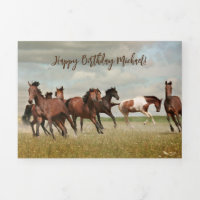 Courses Horses anniversaire salutation