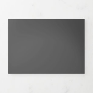 Carte Trois Volets Créez votre propre design personnalisé gris foncé