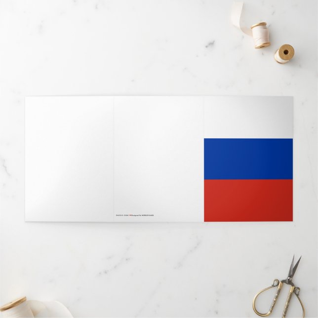 Carte Trois Volets Drapeau de la Russie (Extérieur)