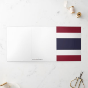 Carte Trois Volets Drapeau de Thaïlande