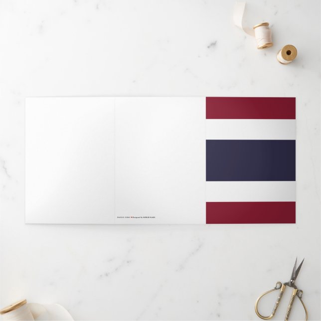 Carte Trois Volets Drapeau de Thaïlande (Extérieur)