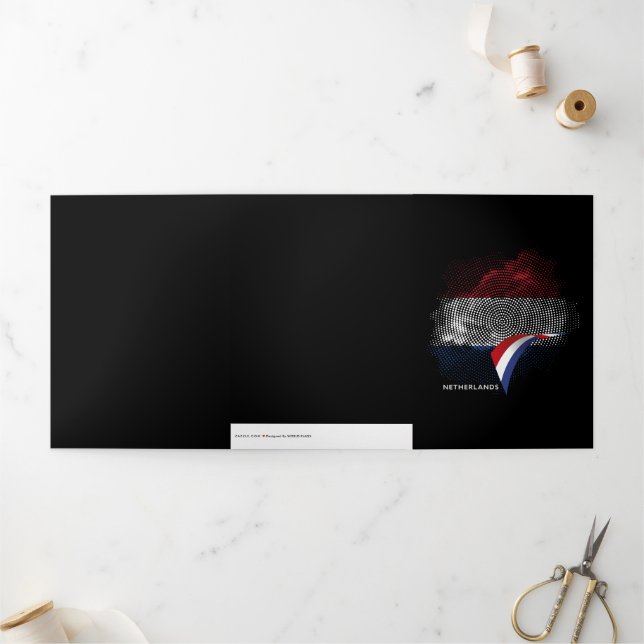 Carte Trois Volets Drapeau des Pays-Bas (Extérieur)