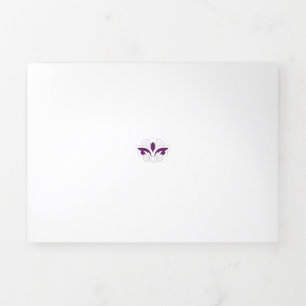 Carte Trois Volets Magenta rouge décoratif