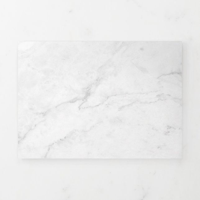 Carte Trois Volets Marbre Blanc (Page de couverture)