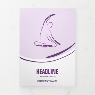 Carte Trois Volets Pilates instructeur Pilates Pilates Pose Pilates A