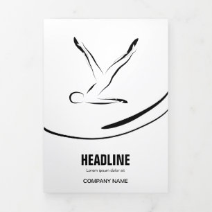 Carte Trois Volets Pilates instructeur Pilates Pilates Pose Pilates A