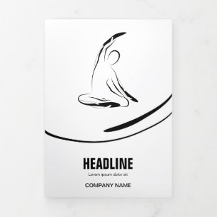 Carte Trois Volets Pilates instructeur Pilates Pilates Pose Pilates A