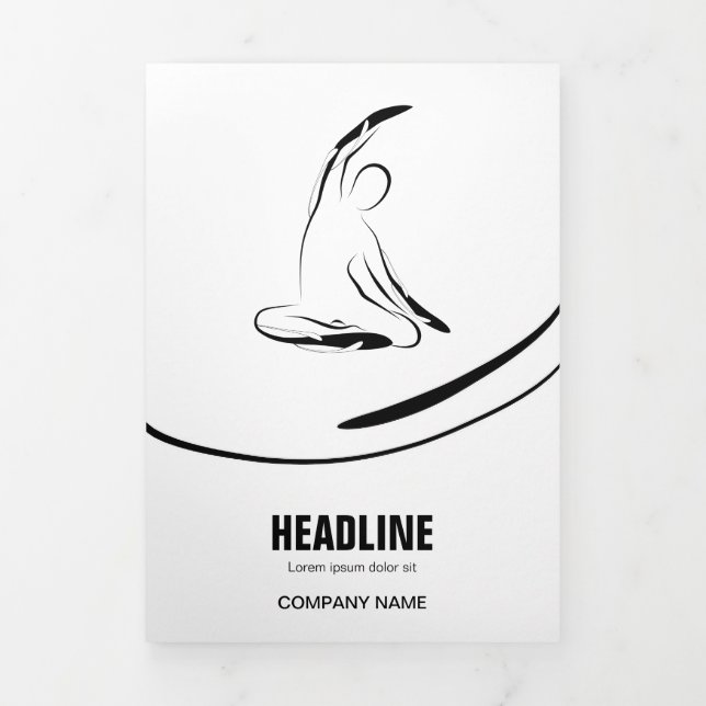 Carte Trois Volets Pilates instructeur Pilates Pilates Pose Pilates A (Page de couverture)