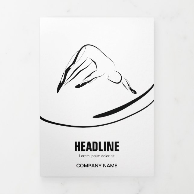 Carte Trois Volets Pilates instructeur Pilates Pilates Pose Pilates A (Page de couverture)