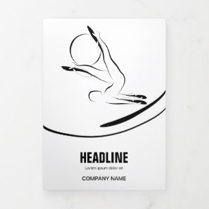 Carte Trois Volets Pilates instructeur Pilates Pilates Pose Pilates A