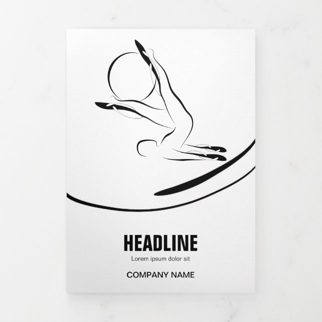 Carte Trois Volets Pilates instructeur Pilates Pilates Pose Pilates A (Page de couverture)