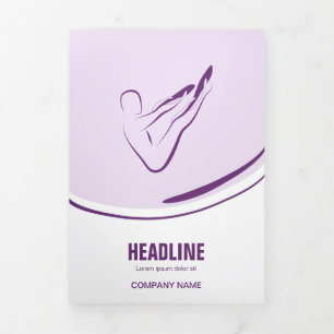 Carte Trois Volets Pilates instructeur Pilates Pilates Pose Pilates A