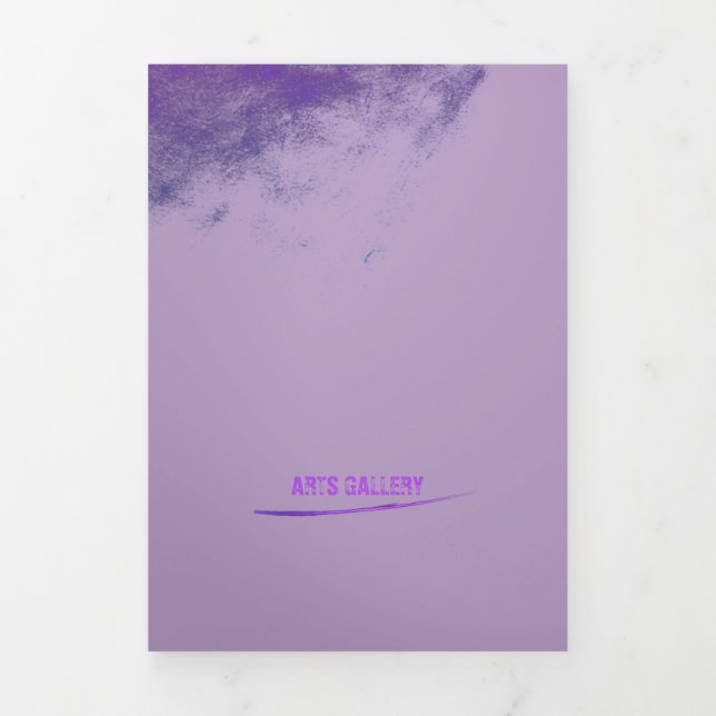 Carte Trois Volets Smudge Lilac Grunge vintage (Page de couverture)