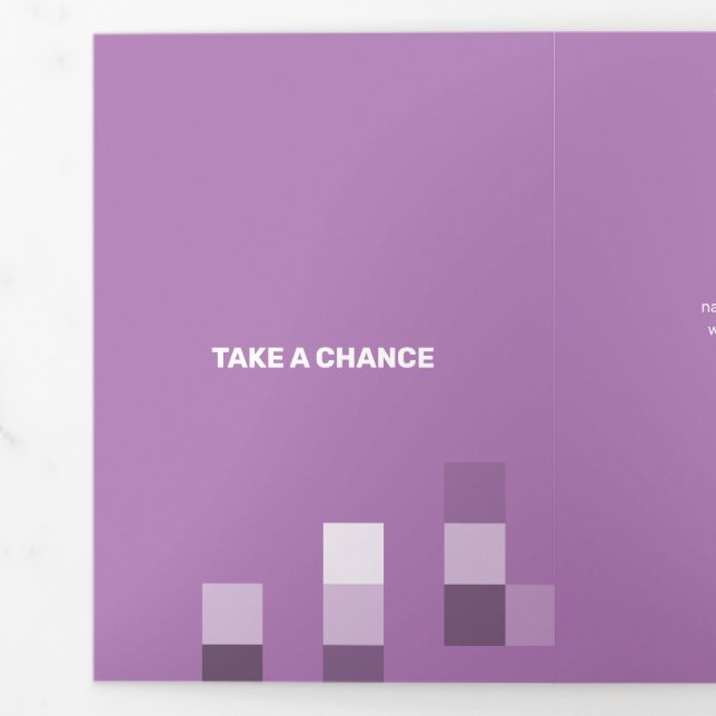 Carte Trois Volets Transparence contemporaine de Fine Lilac (Rabat)