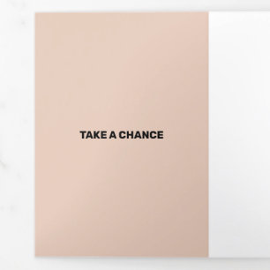 Carte Trois Volets Transparence moderne Saumon fraîche