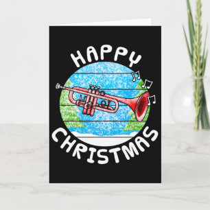 Carte Trompette Noël Trompettiste Br Musicien Professeur