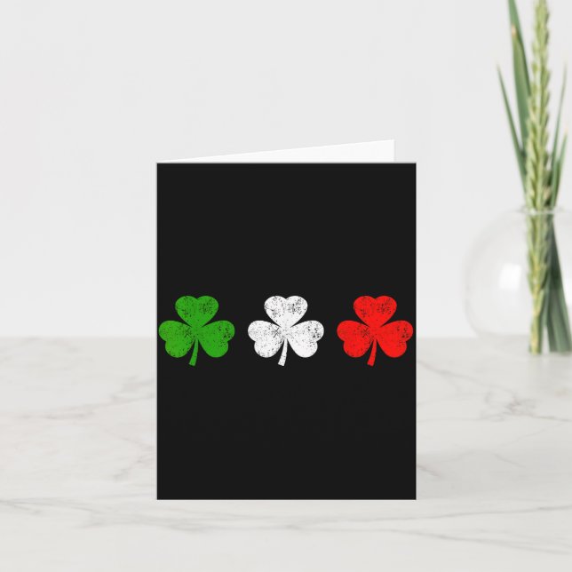 Carte Tronches toujours irlandaises Saint-Patrick Hommes (Devant)