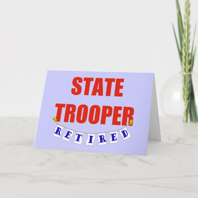 CARTE TROOPER DE L'ÉTAT RETRAITÉ (Devant)