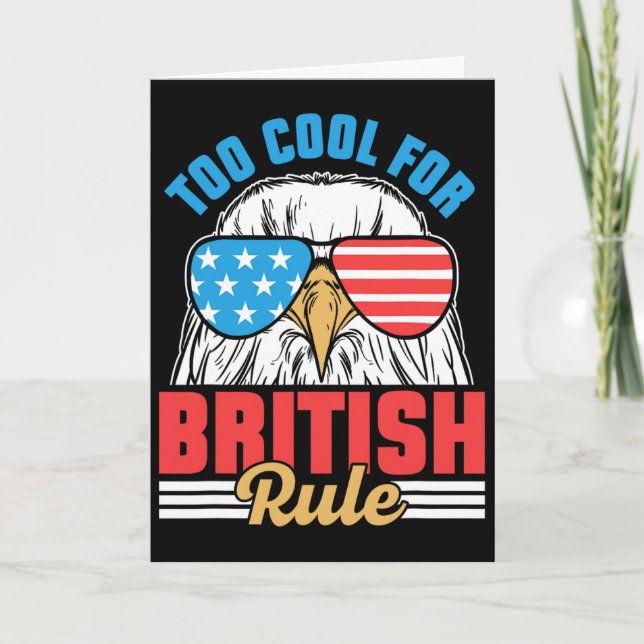Carte Trop Cool Pour L'indépendance De La Règle Britanni (Devant)