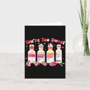 Carte Trop Mignon Saint-Valentin Insuline Diabète Soins 