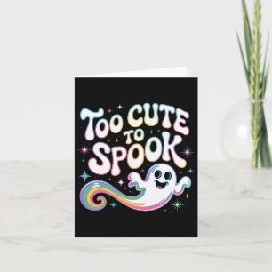 Carte Trop Mignonne Pour Parler Ghost Drôle Halloween Di