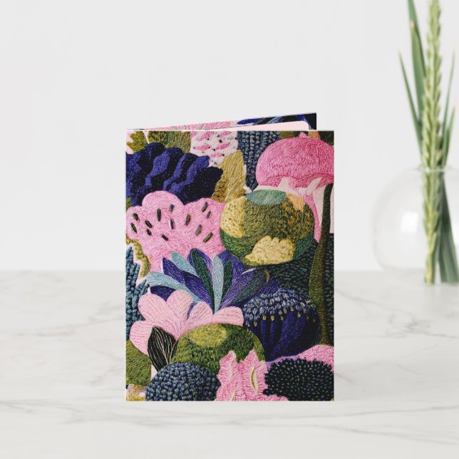 Carte Tropical Modernism Greeting Card (Devant)