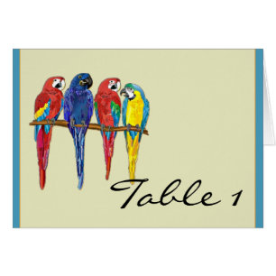 Carte tropicale de tente de nombre de Tableau de