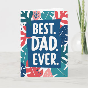 Carte Tropicale Meilleur Papa du Monde