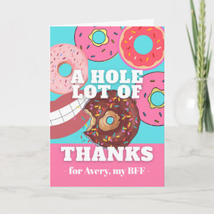 Carte Trou de Merci à Best Friend Donuts Design