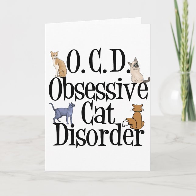 Carte Trouble de chat obsessionnel (Devant)