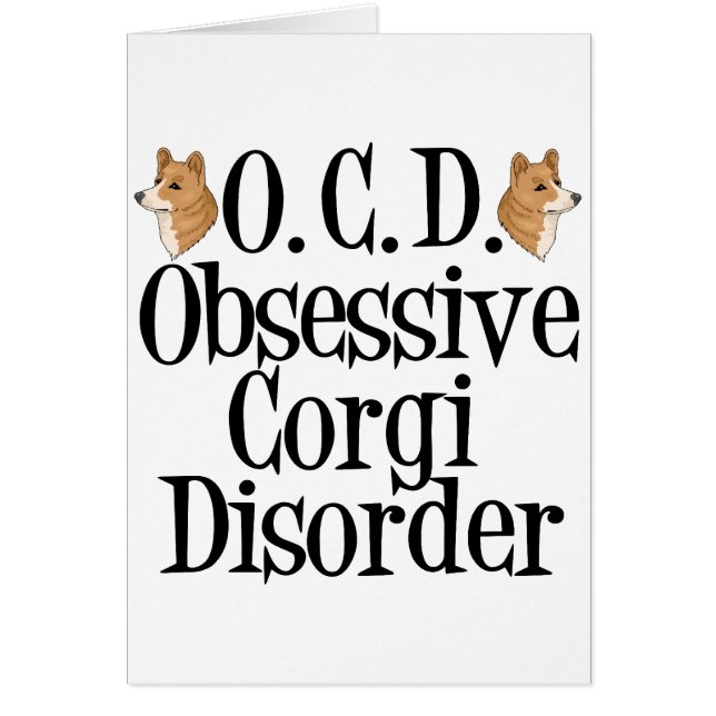 Carte Trouble Obsessif du Corgi (Devant)