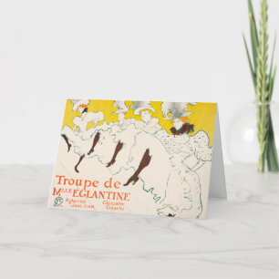 Carte Troupe de Mademoiselle Eglantine, Toulouse Lautrec