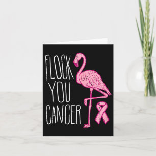 Carte Trouvez votre cancer du sein Flamant rose rose Rub