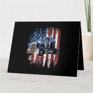 Carte Trucker American Flag Truck Driver Truck Driver Gi