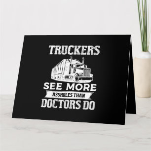 Carte Truckers Voir plus Drôle Dons de Conducteur de Cam