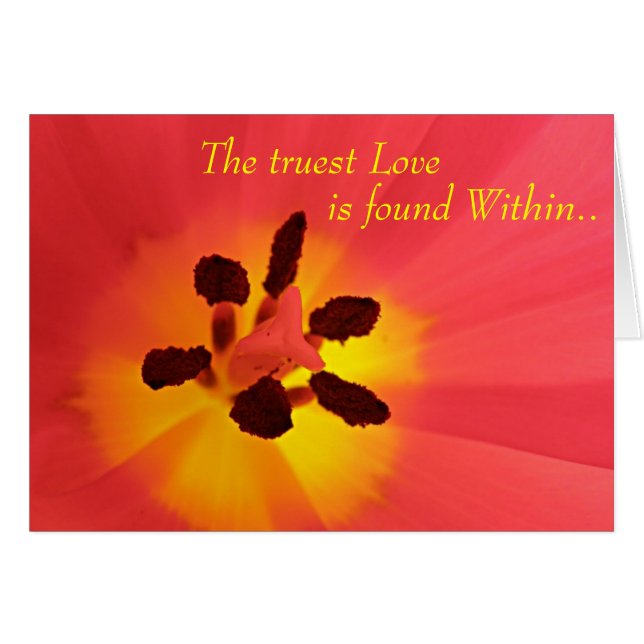 Carte True Love Tulip (Devant horizontal)