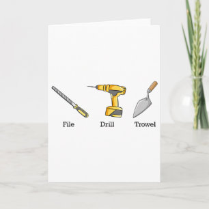 Carte Truelle de forage de fichier Outils Subtil Anti Tr