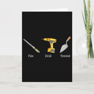 Carte Truelle de forage de fichier Outils subtils anti T