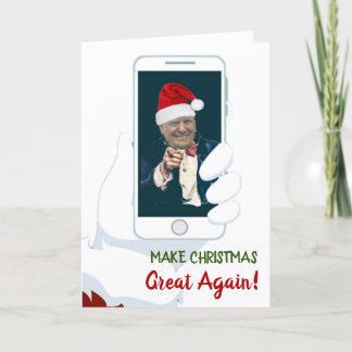 Carte TRUMP 2020 Rendre Noël à nouveau grand Père Noël!